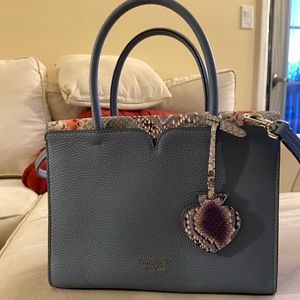 Kate Spade Spencer snake-embossed satchel